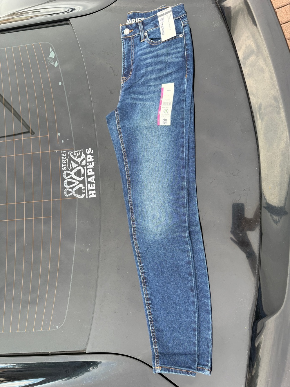 No Boundaries Women's Dark Blue Skinny Jeans